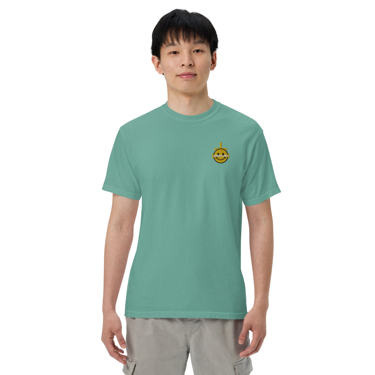 JESUS JOY Men’s garment-dyed heavyweight t-shirt