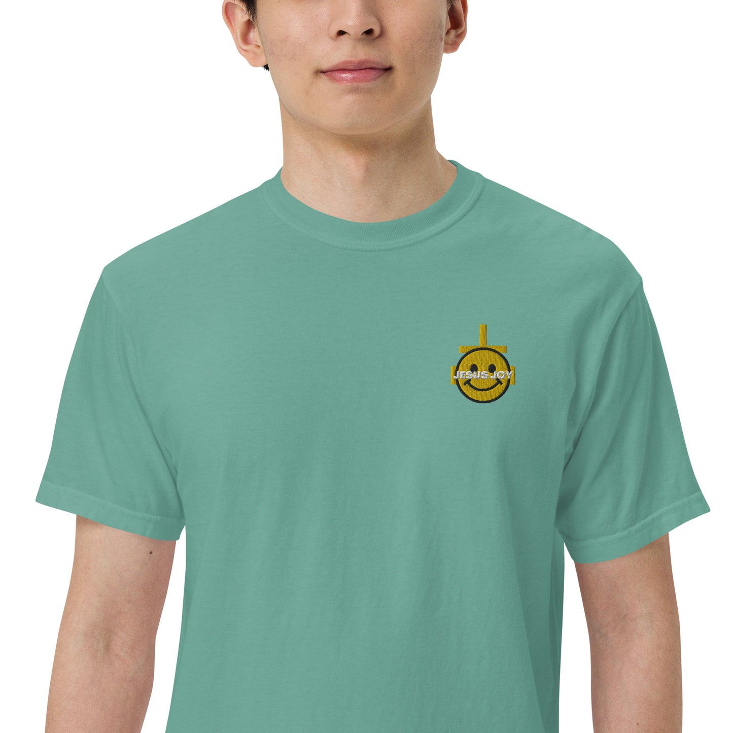 JESUS JOY Men’s garment-dyed heavyweight t-shirt