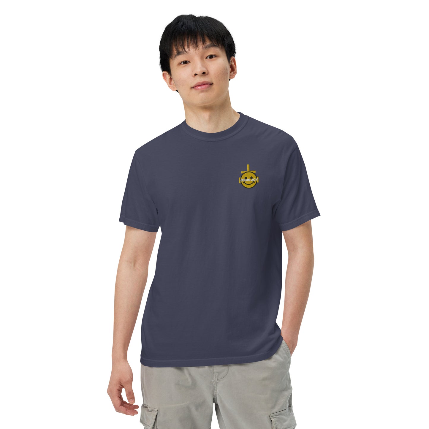JESUS JOY Men’s garment-dyed heavyweight t-shirt