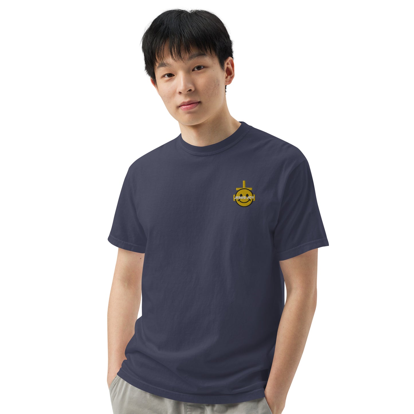 JESUS JOY Men’s garment-dyed heavyweight t-shirt