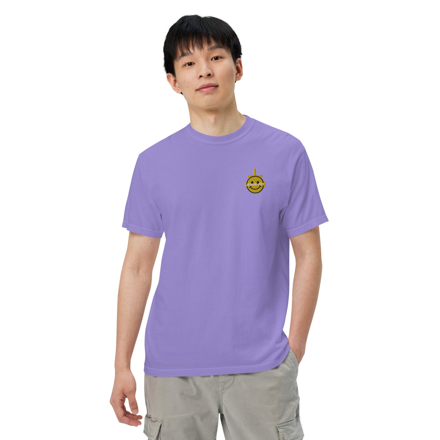 JESUS JOY Men’s garment-dyed heavyweight t-shirt