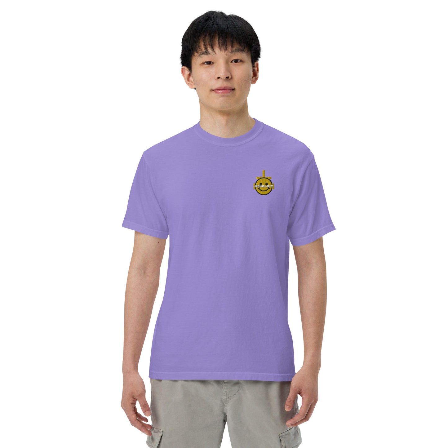 JESUS JOY Men’s garment-dyed heavyweight t-shirt