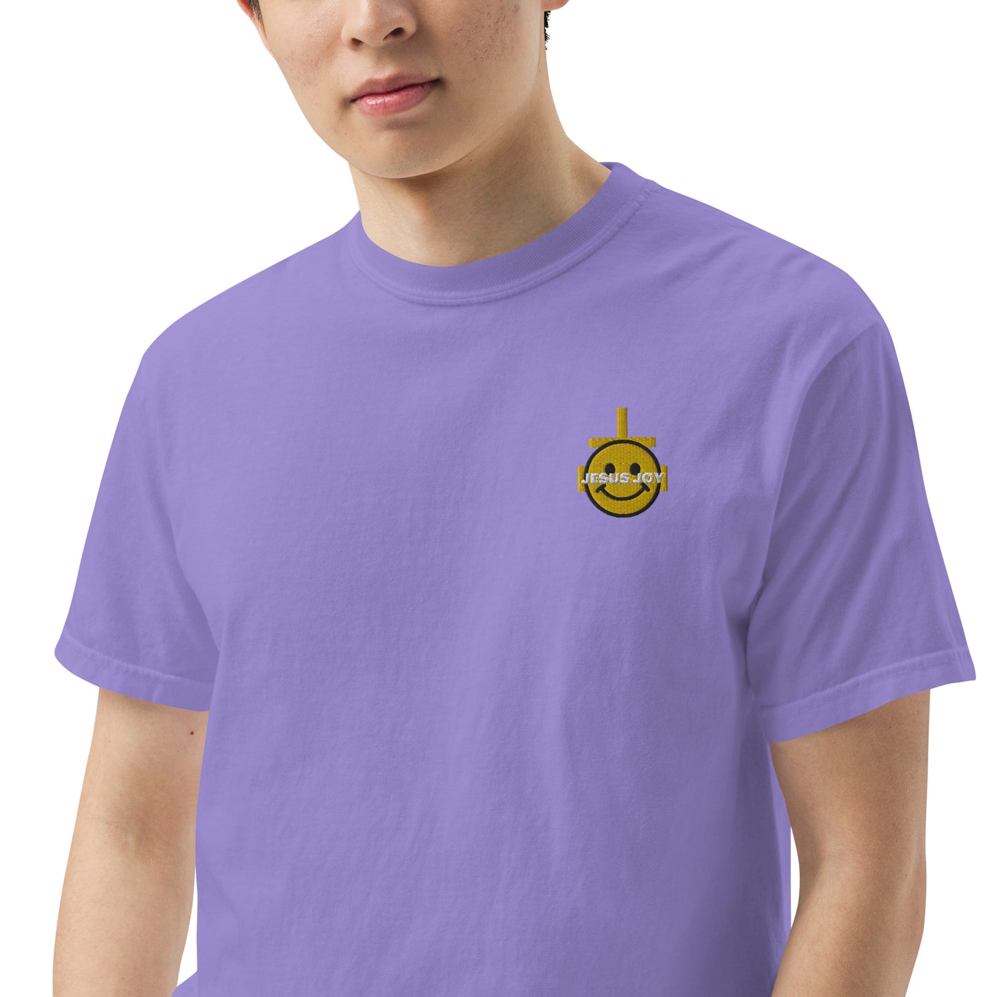 JESUS JOY Men’s garment-dyed heavyweight t-shirt