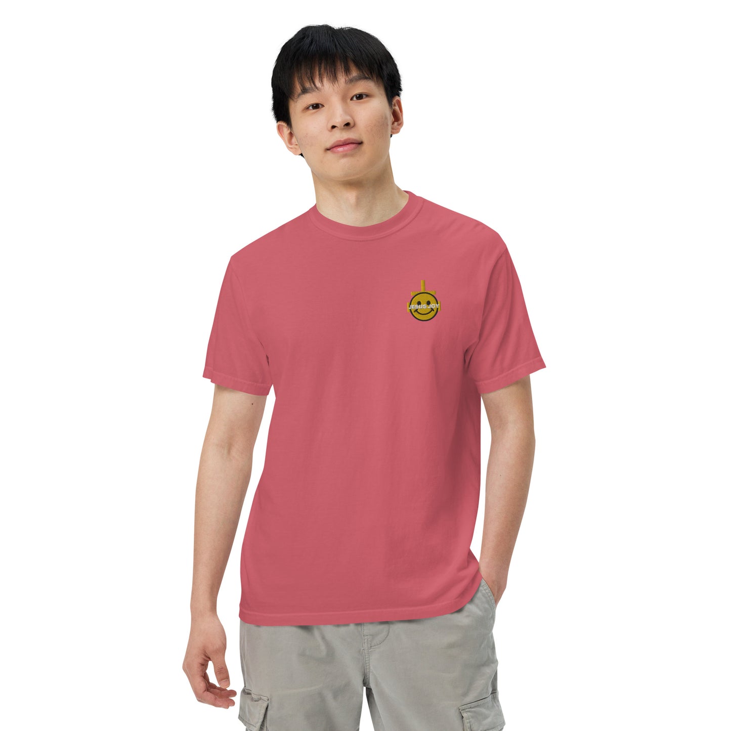 JESUS JOY Men’s garment-dyed heavyweight t-shirt