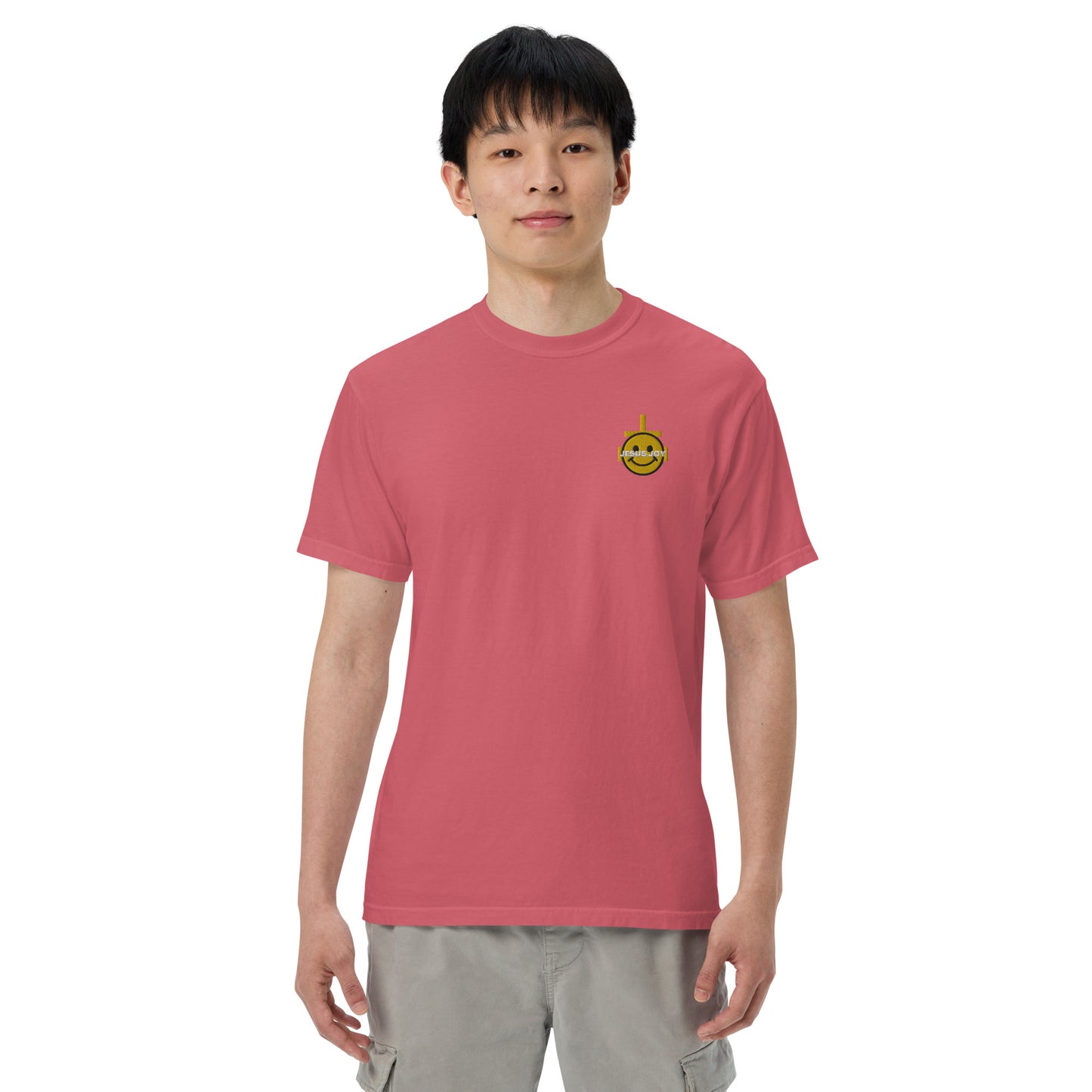 JESUS JOY Men’s garment-dyed heavyweight t-shirt