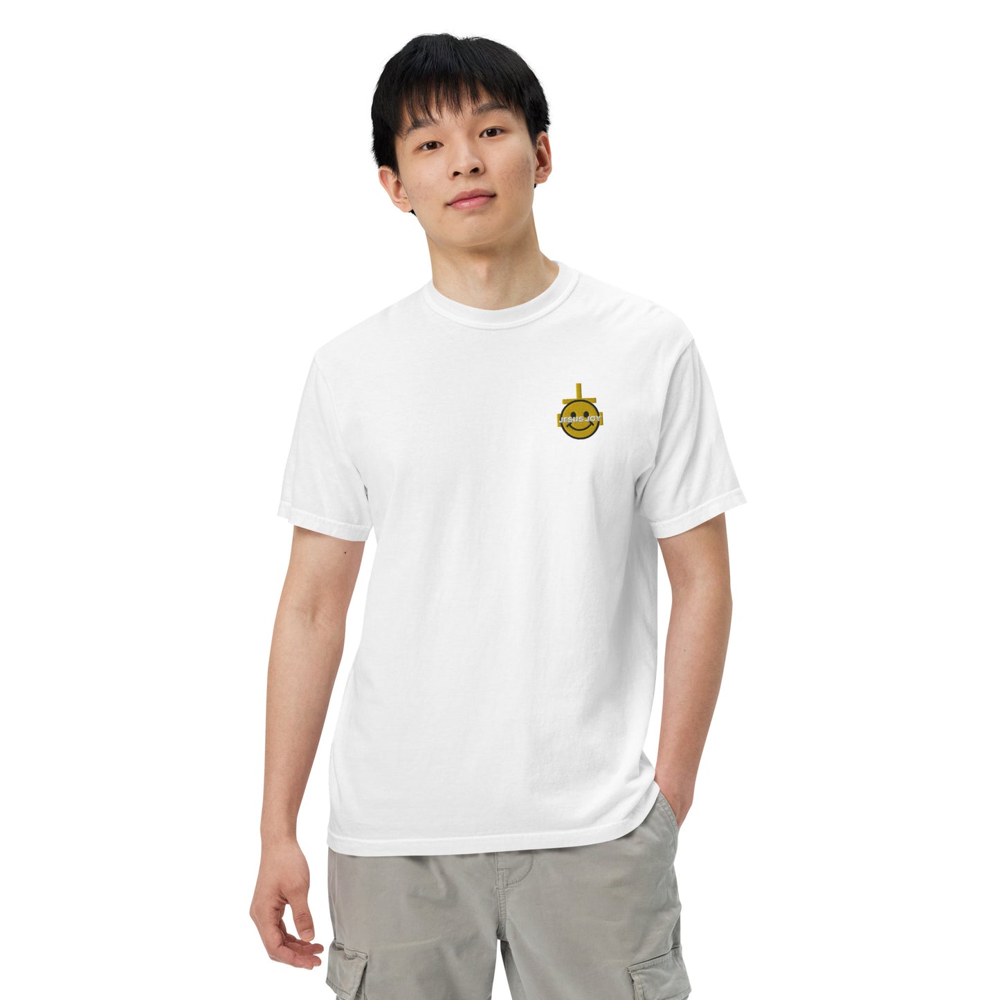 JESUS JOY Men’s garment-dyed heavyweight t-shirt