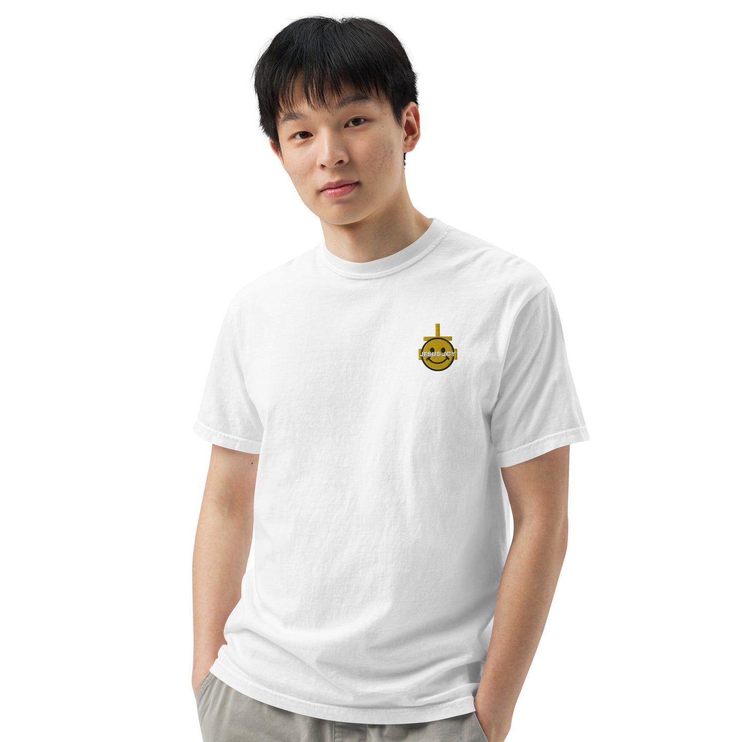 JESUS JOY Men’s garment-dyed heavyweight t-shirt