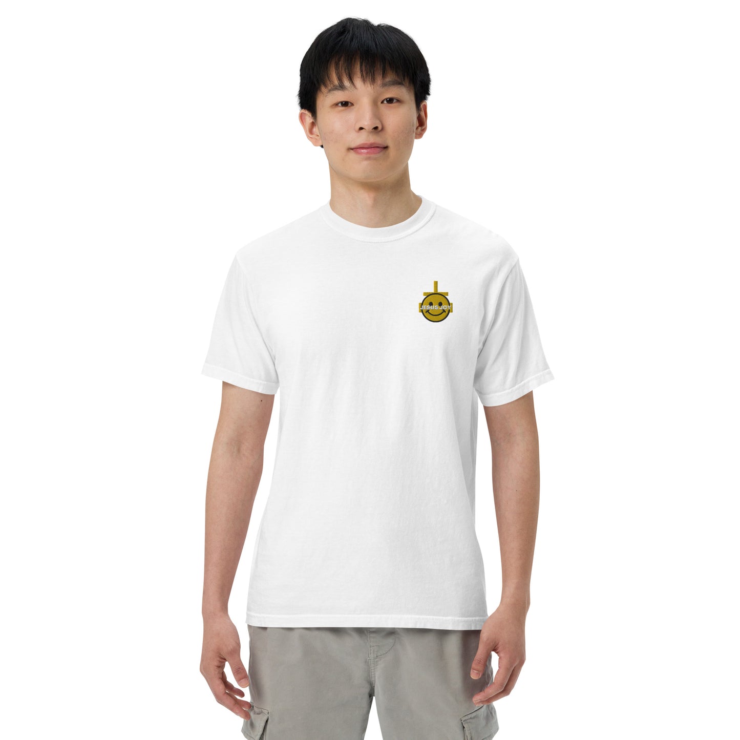 JESUS JOY Men’s garment-dyed heavyweight t-shirt