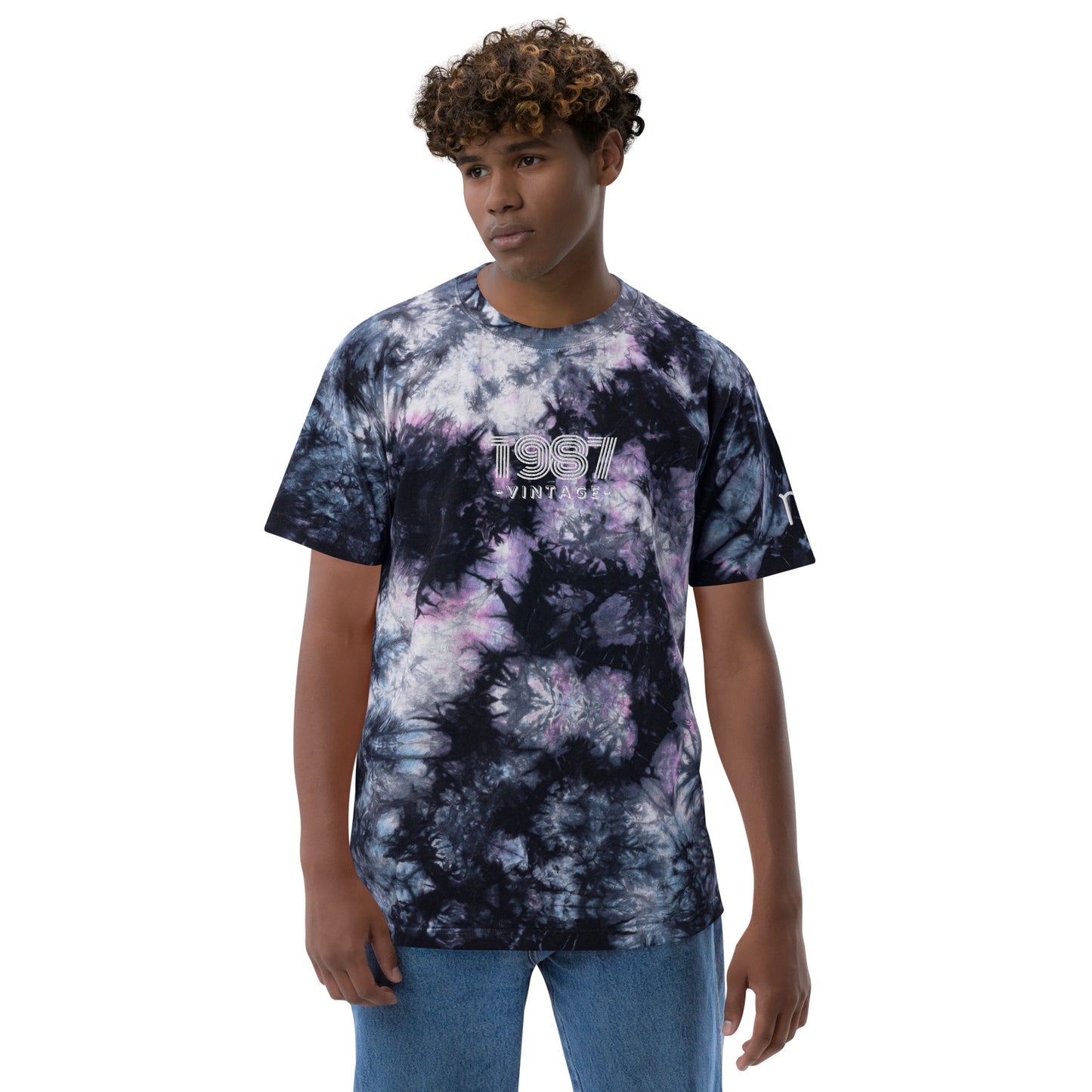 Oversized 1987 tie-dye Tee