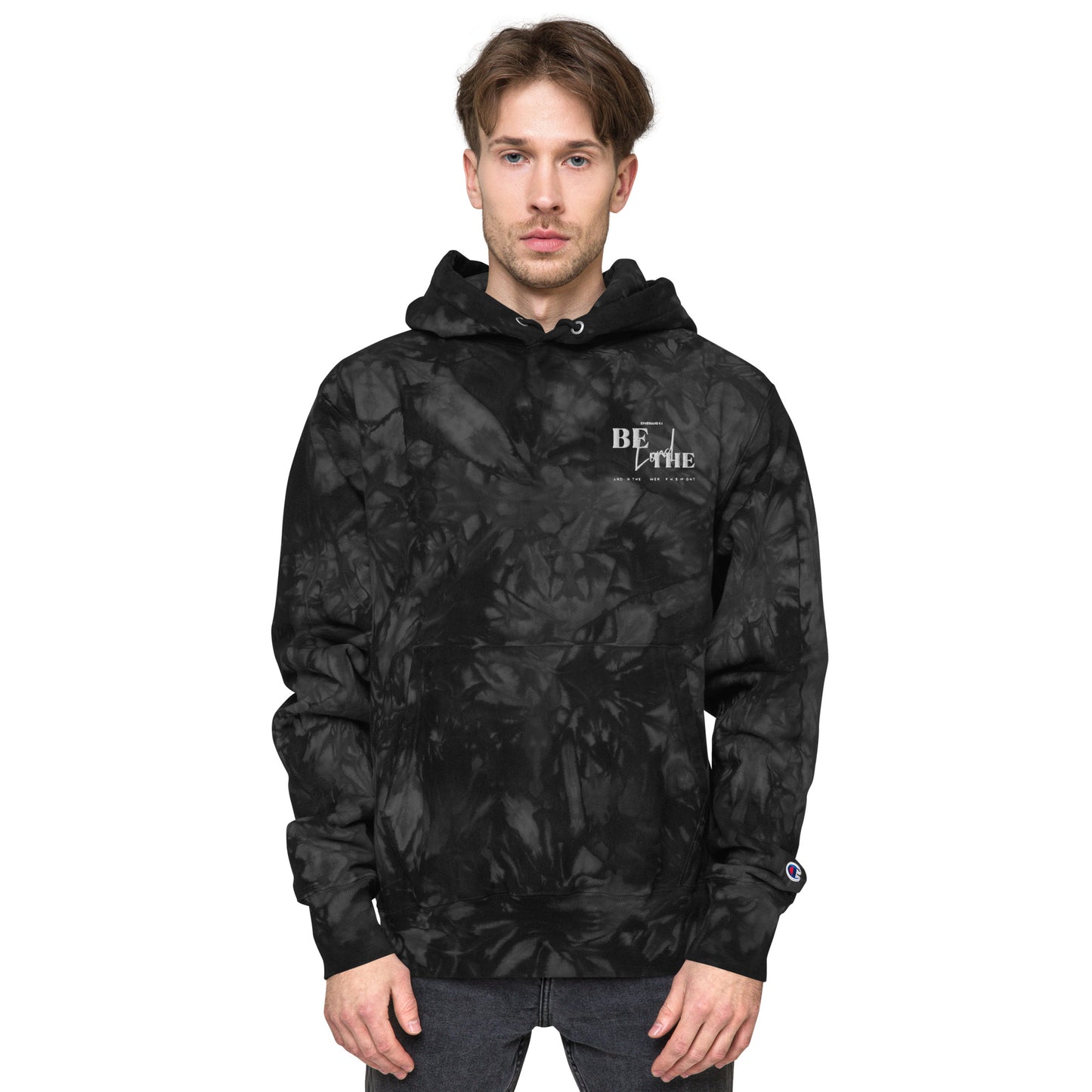 Be Strong in the Lord Unisex Champion tie-dye hoodie