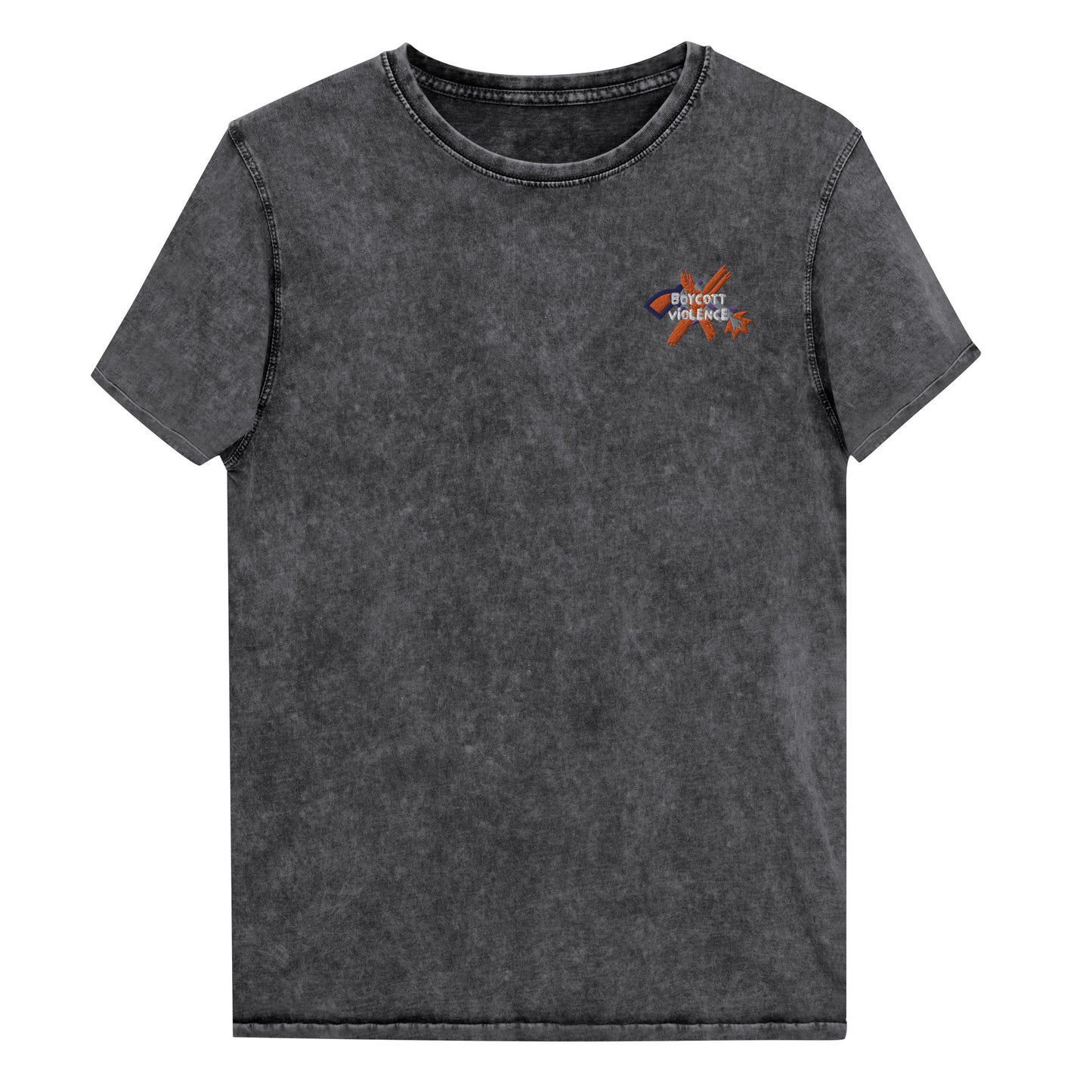 BoyCott Violence Denim T-Shirt