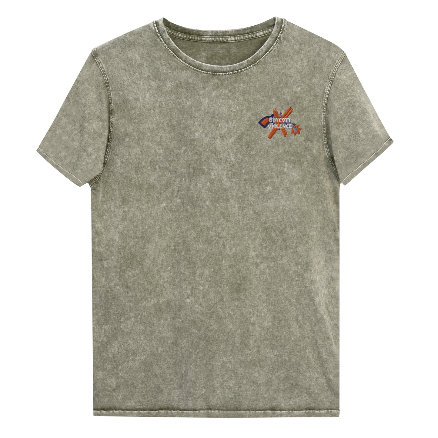 BoyCott Violence Denim T-Shirt