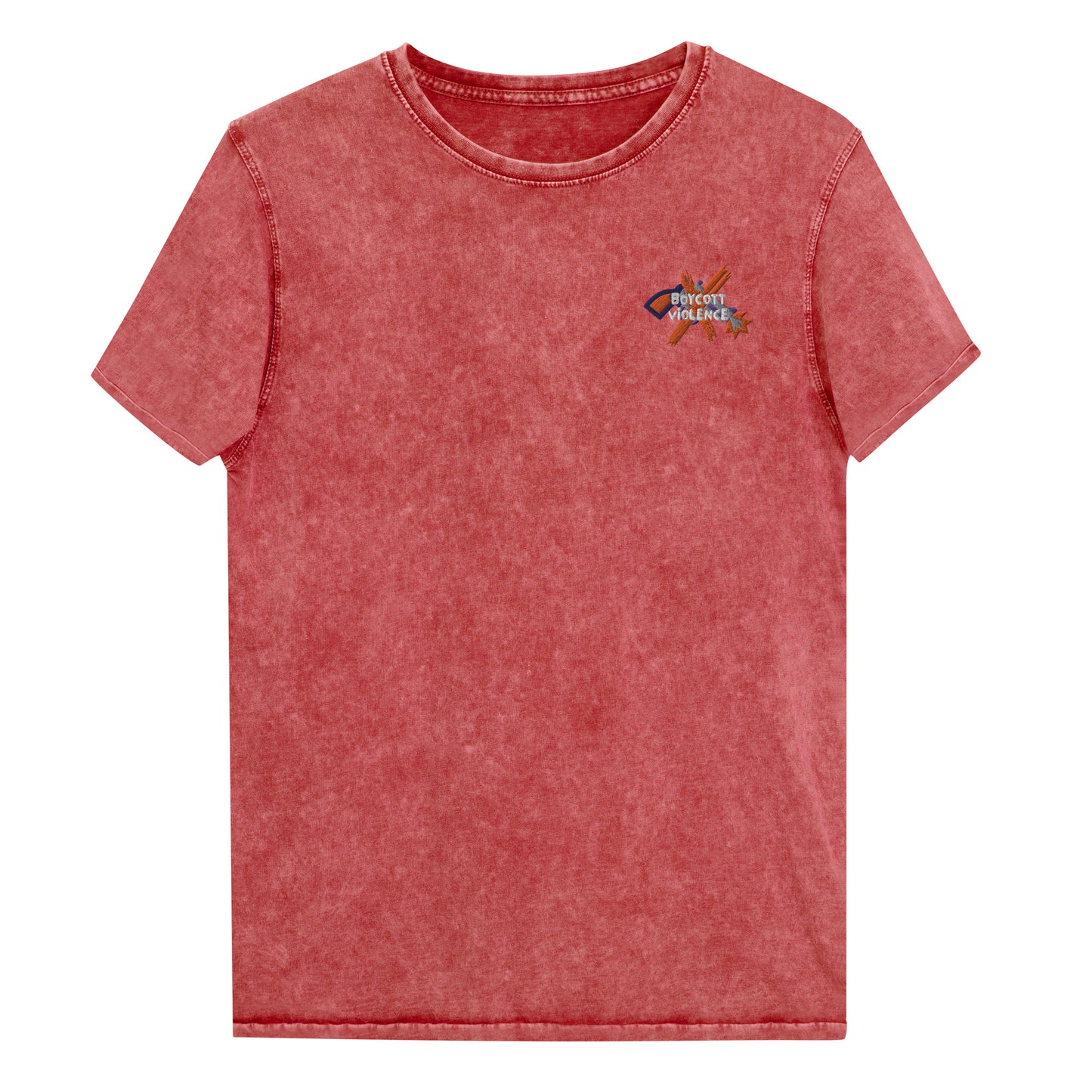 BoyCott Violence Denim T-Shirt