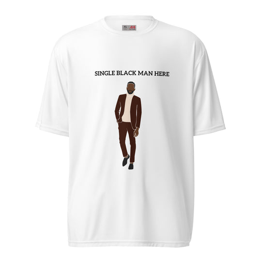 Single Black Man performance crew neck t-shirt