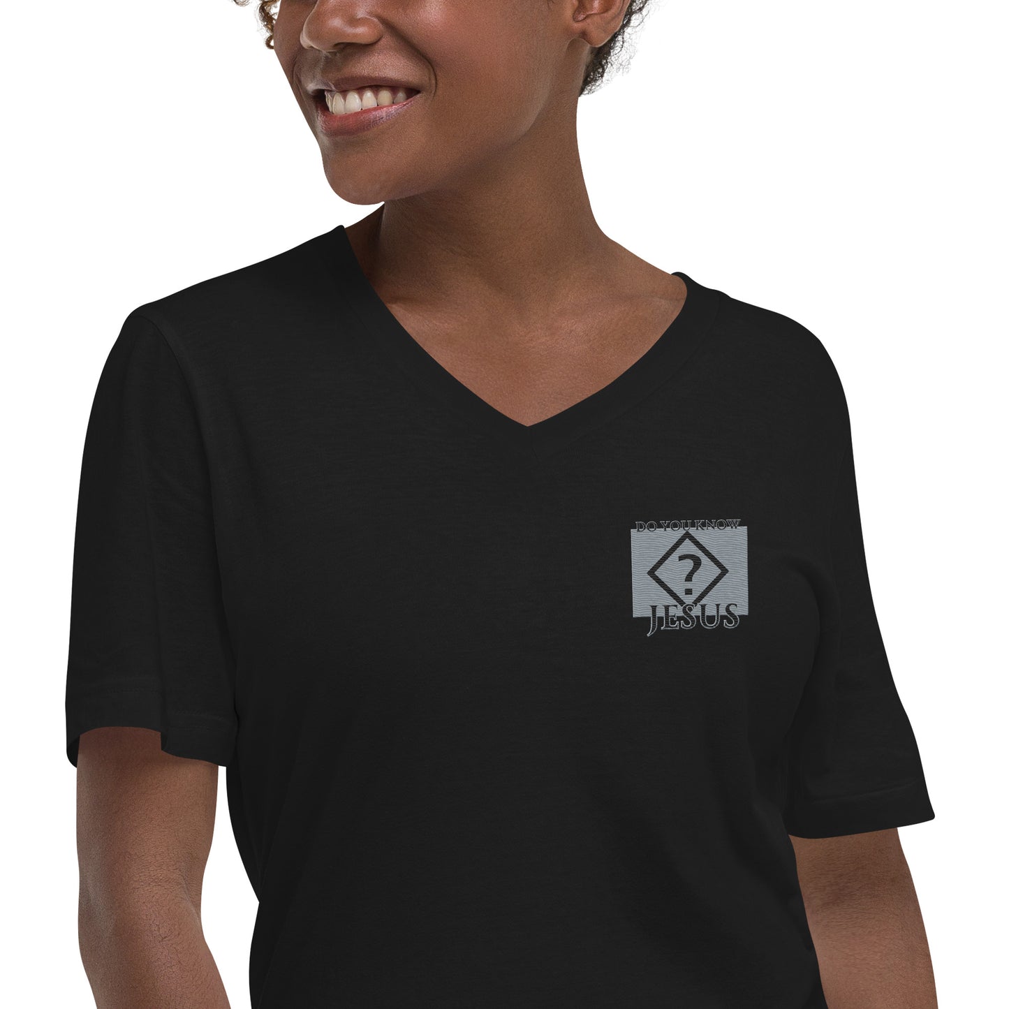 Unisex Short Sleeve V-Neck T-Shirt