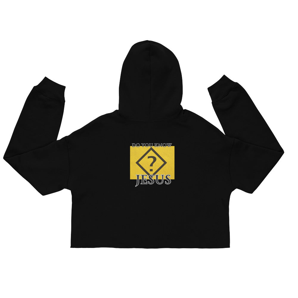 Black Jesus Crop Hoodie
