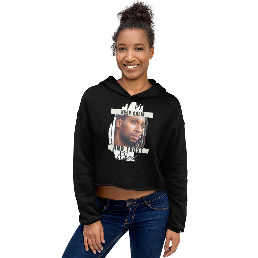 Black Jesus Crop Hoodie