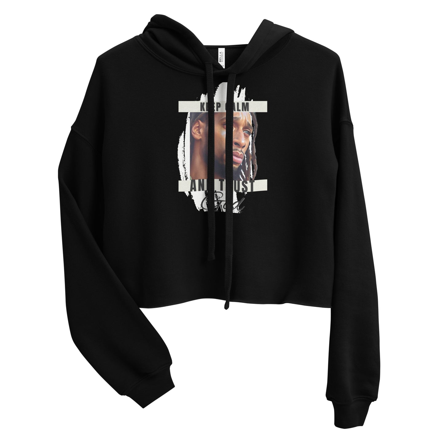 Black Jesus Crop Hoodie