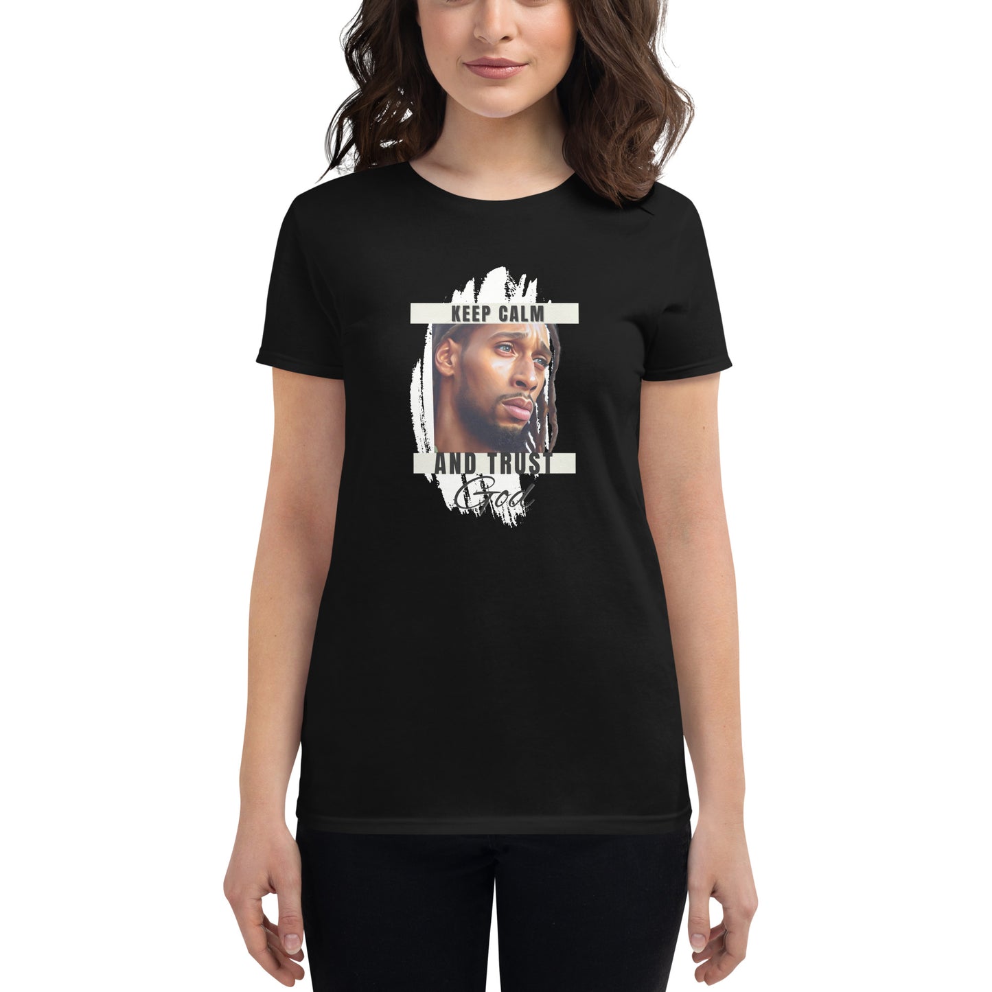 Women's short sleeve Black Jesus t-shirt