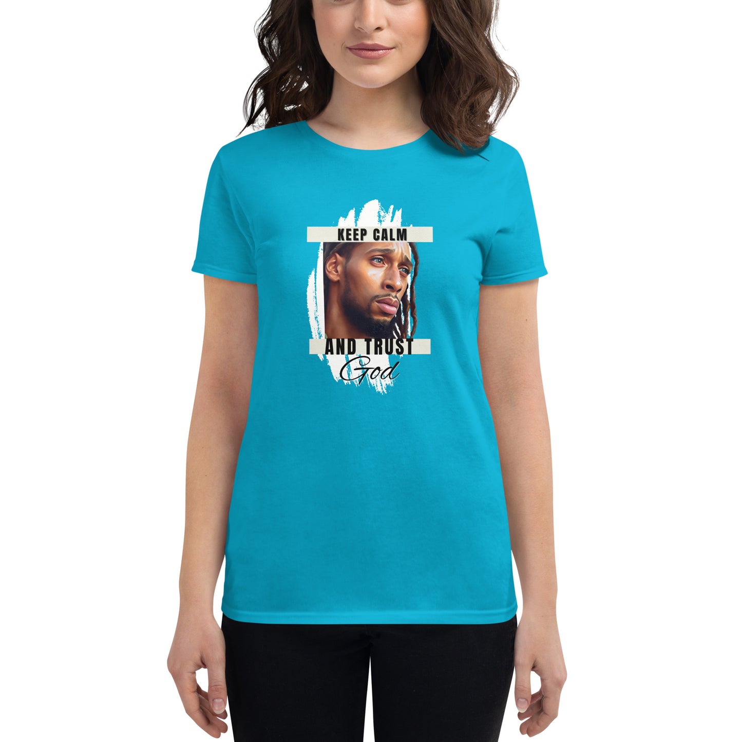 Women's short sleeve Black Jesus t-shirt