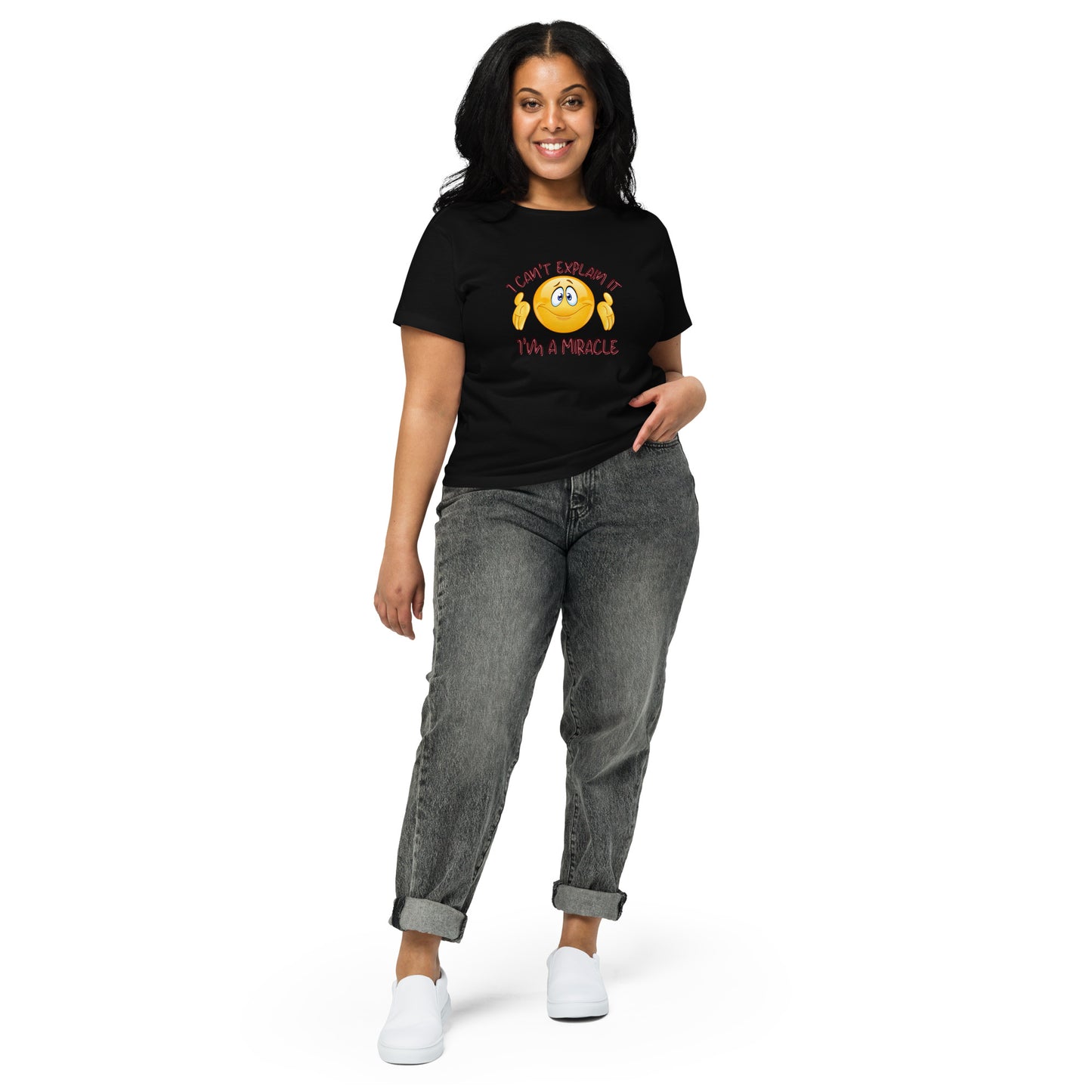 Women’s I'm a Miracle high-waisted t-shirt