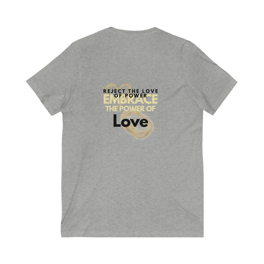 Jesus Jersey Short Sleeve V-Neck Tee