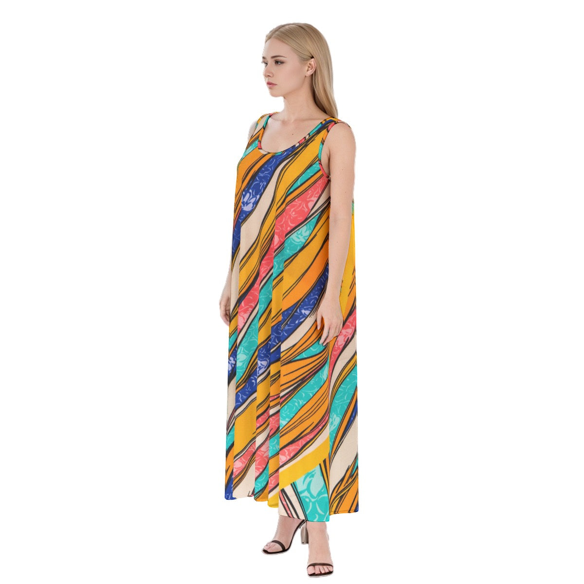 Colorful Women's Dress | 115GMS Rayon