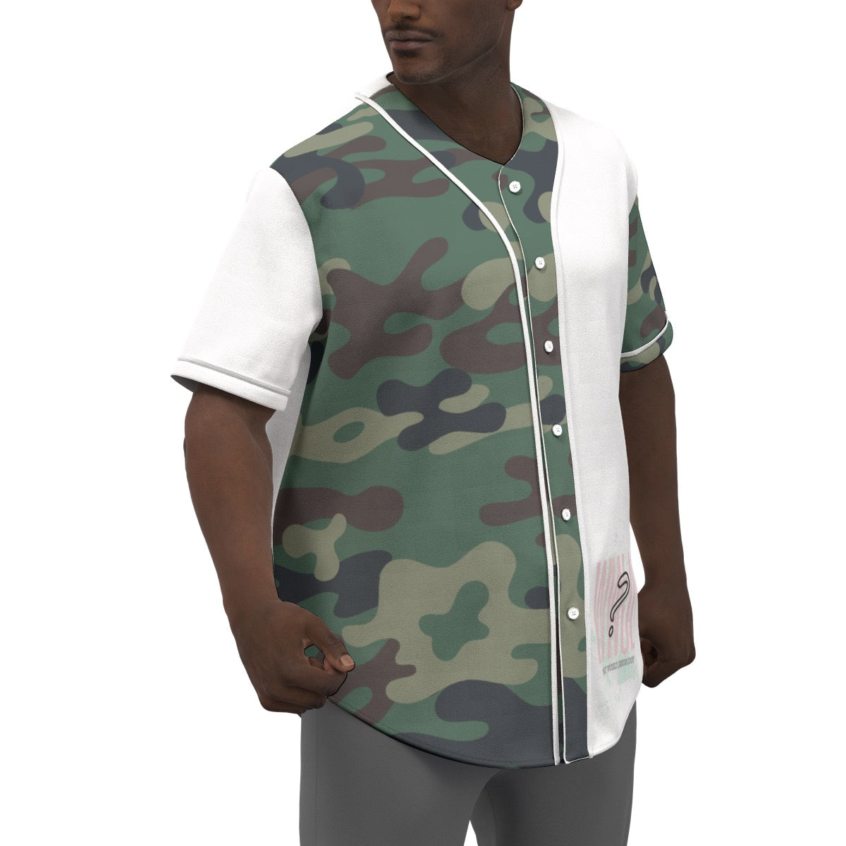 Camo WWJD Men's Short Sleeve Jersey