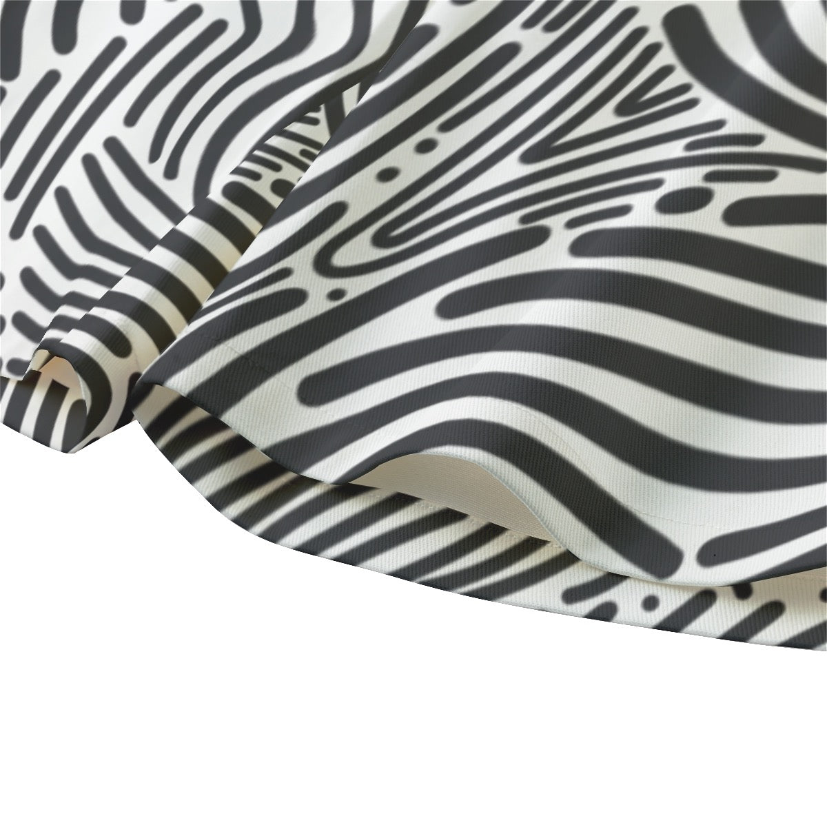 Unisex Straight Maze Print Short