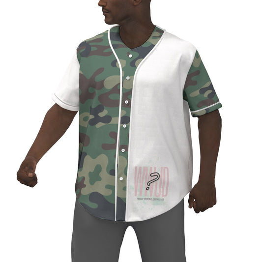 Camo WWJD Men's Short Sleeve Jersey