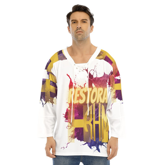 Restoration Hope Print Men's Hockey Jersey