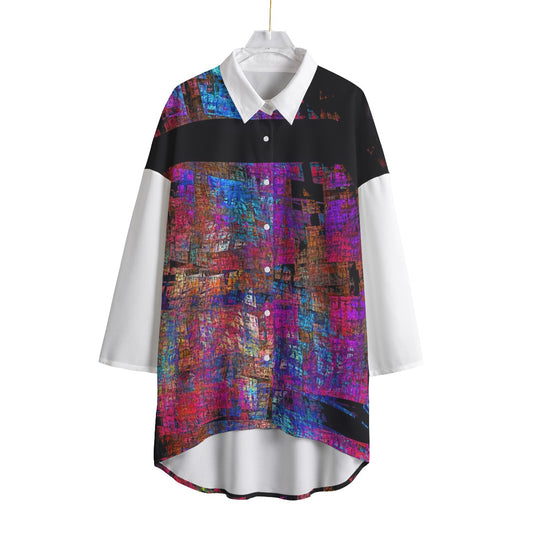 Women's Chiffon Shirt With Elbow Sleeve