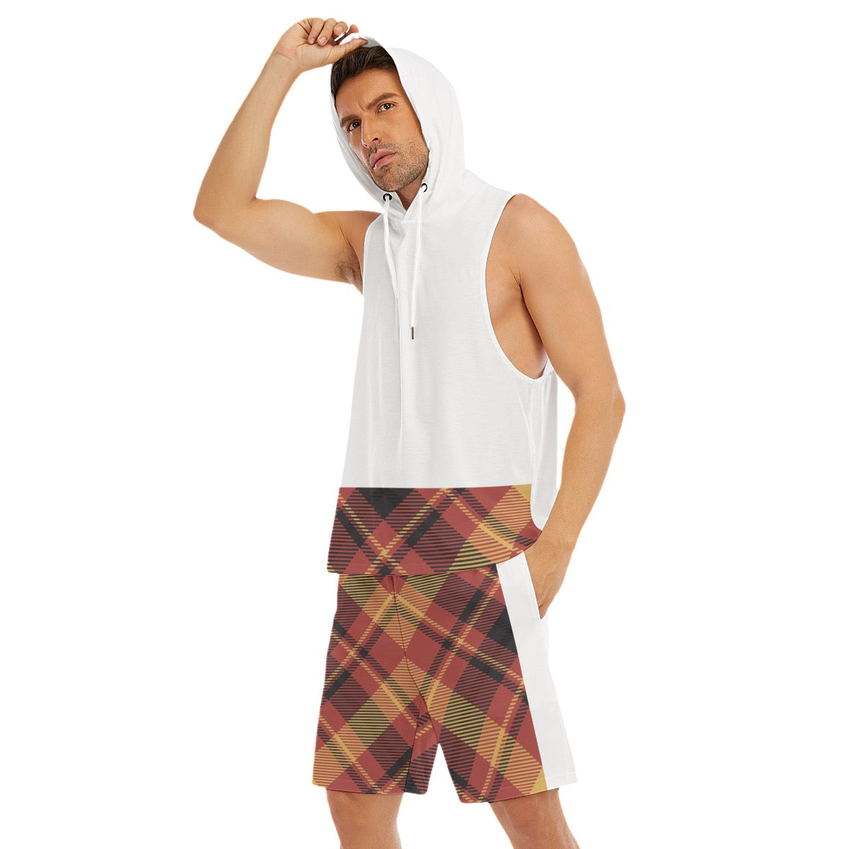 Sleeveless Mens Summer Shorts Set
