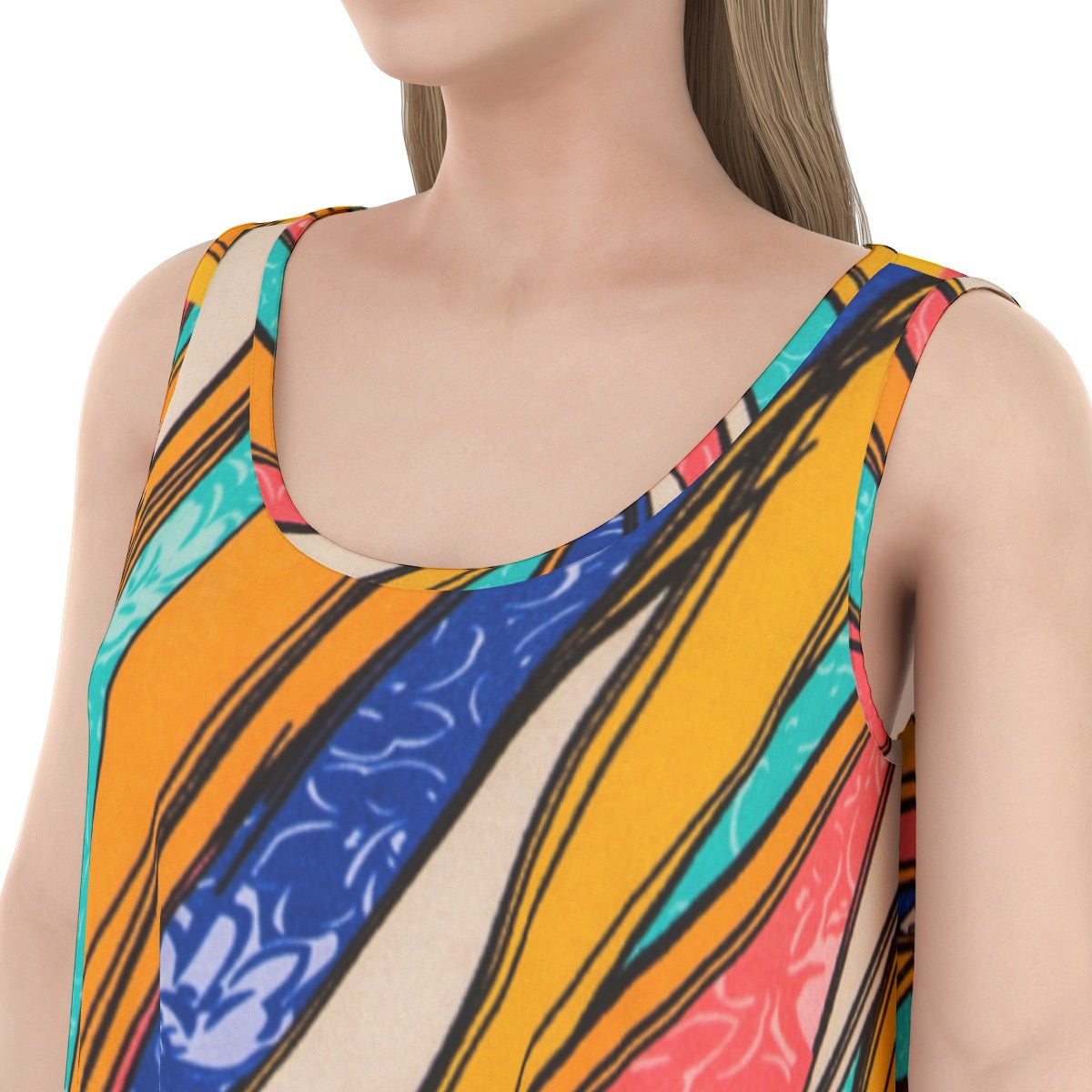 Colorful Women's Dress | 115GMS Rayon