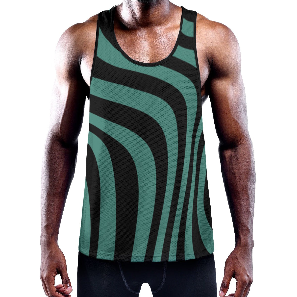 Men's Stripped Y-Back Muscle Tank Top