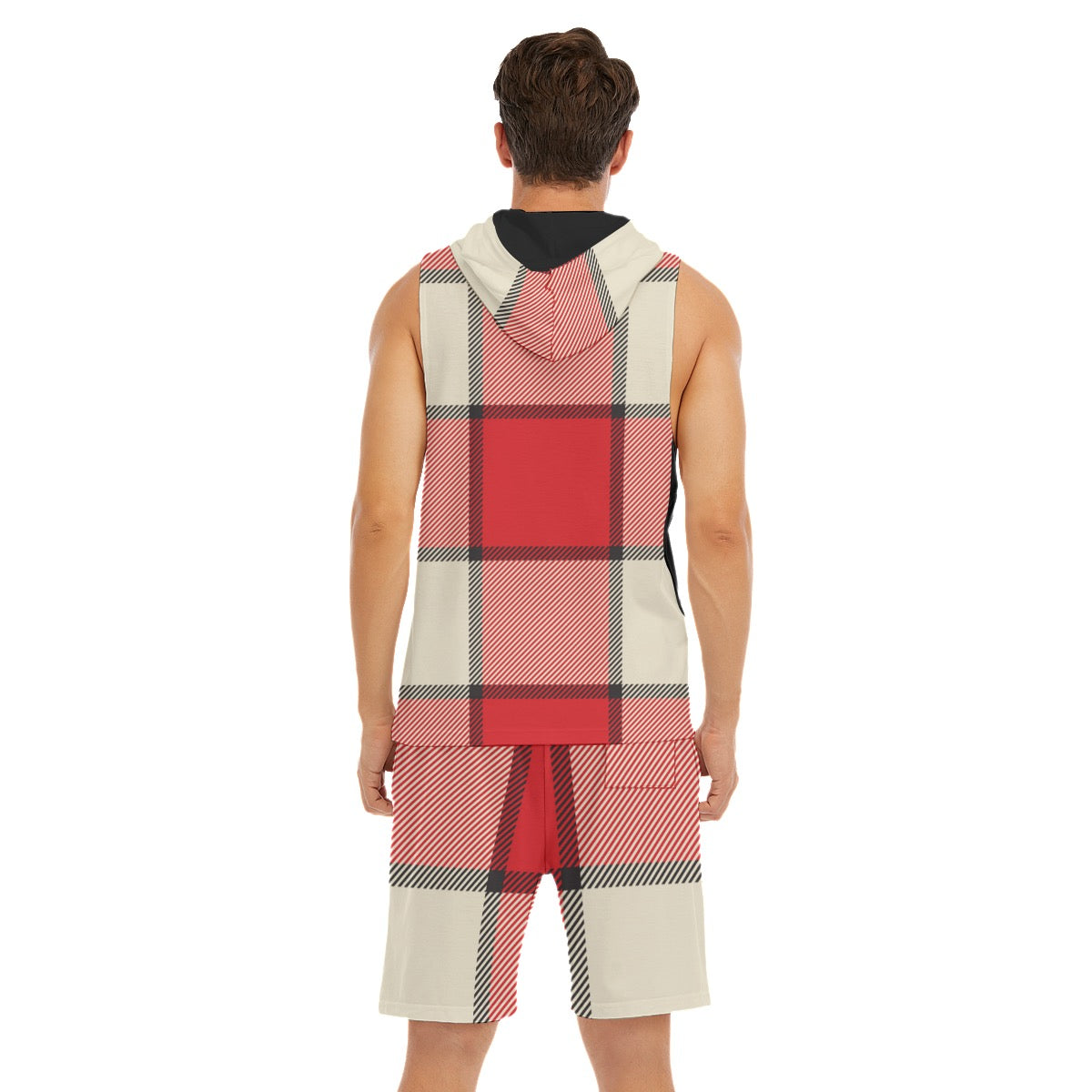 Men's Sleeveless Jresey Shorts Set