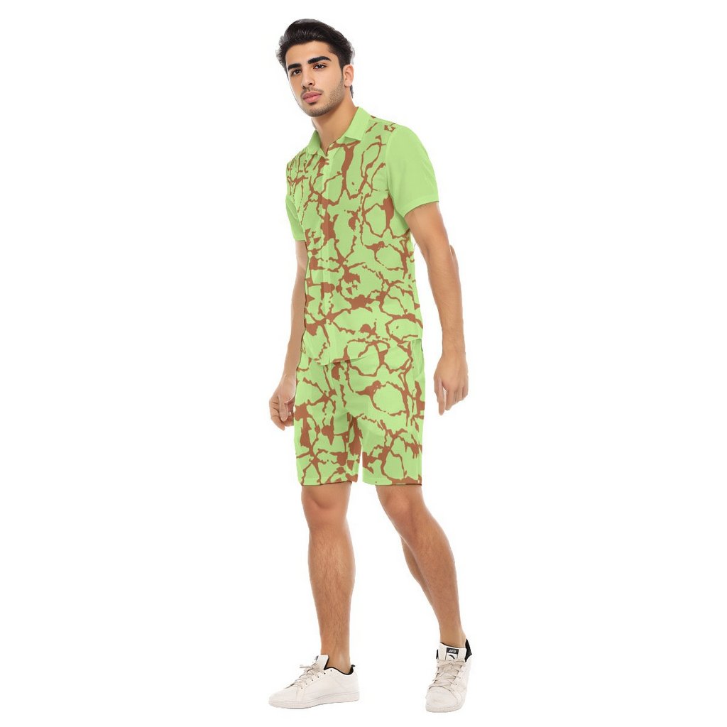 Men's Short Sleeve Bright Shirt Set