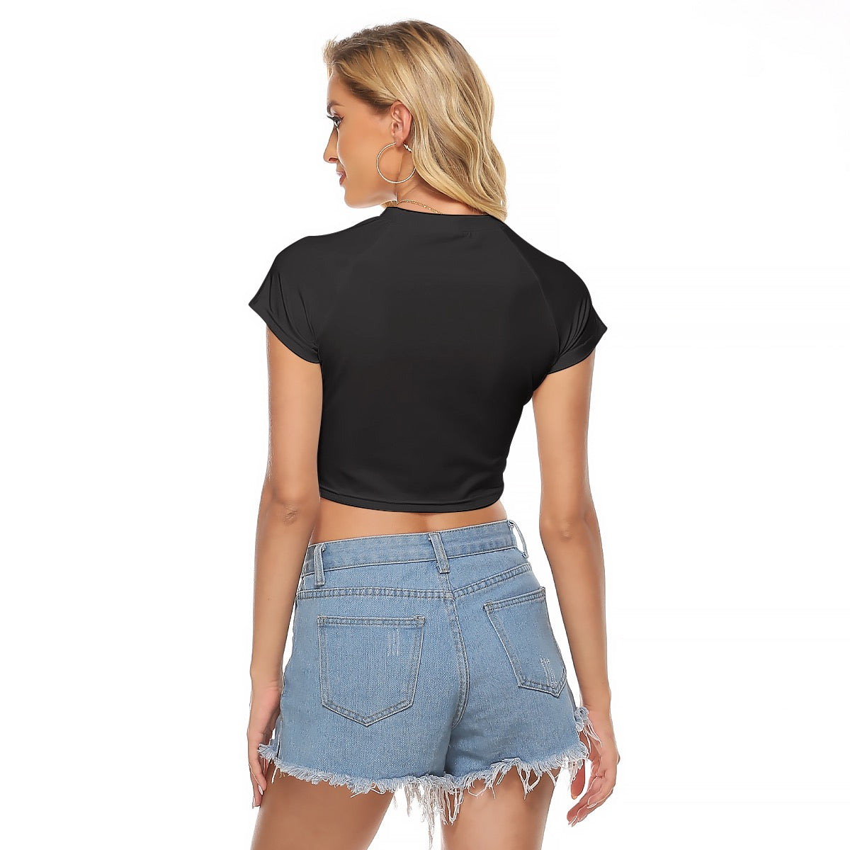 Women's Checker Cropped T-shirt