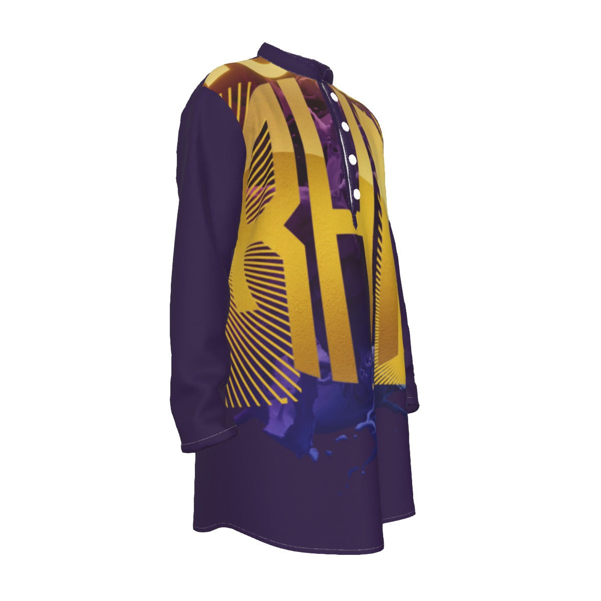 Men's RHM Preacher Collar Long Shirt