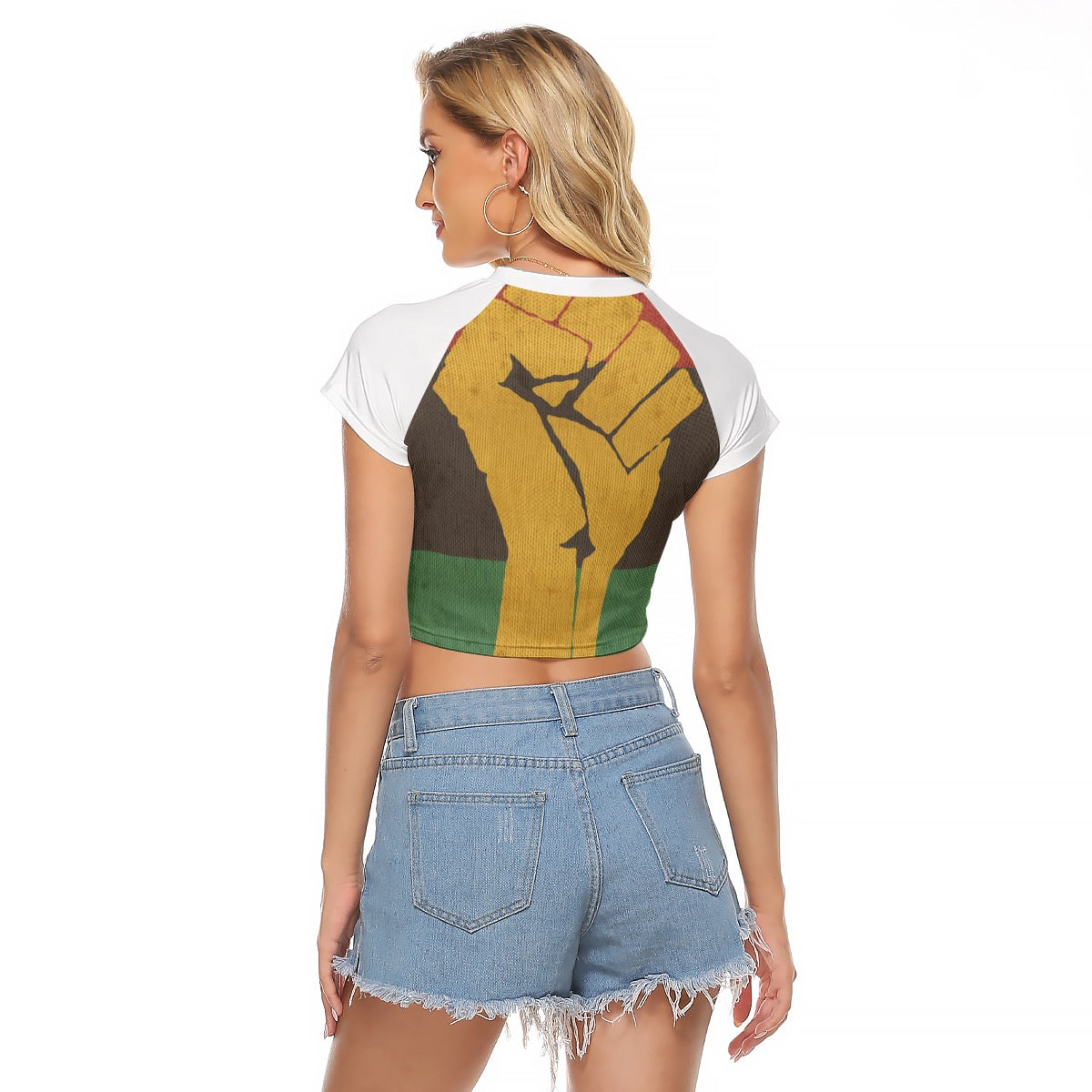 Women's Raglan Power Cropped T-shirt