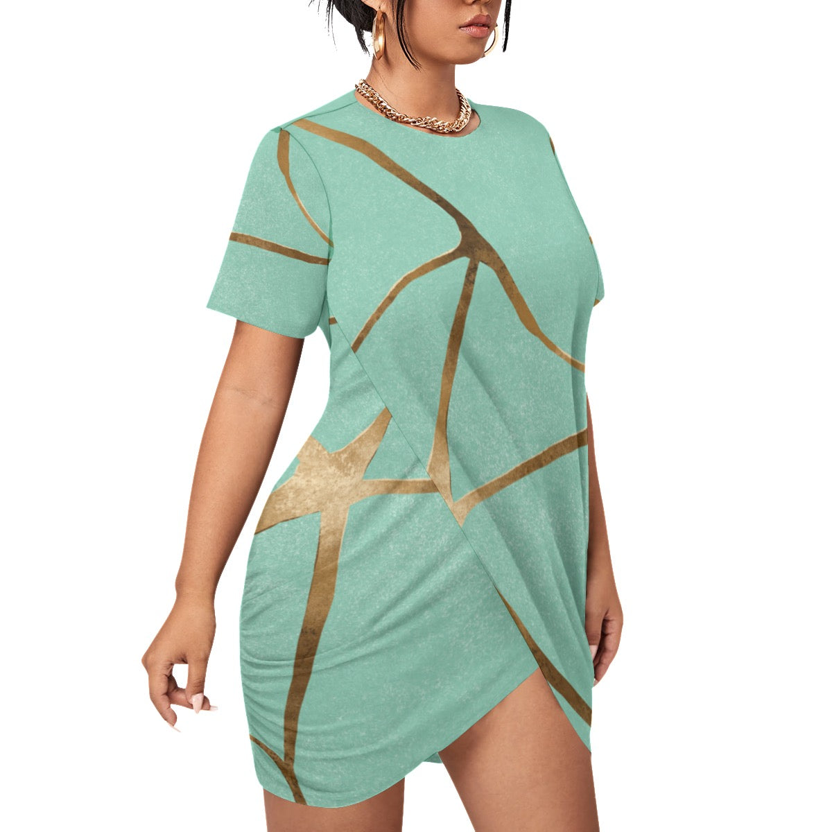 Women’s Stacked Hem Dress（Plus Size）