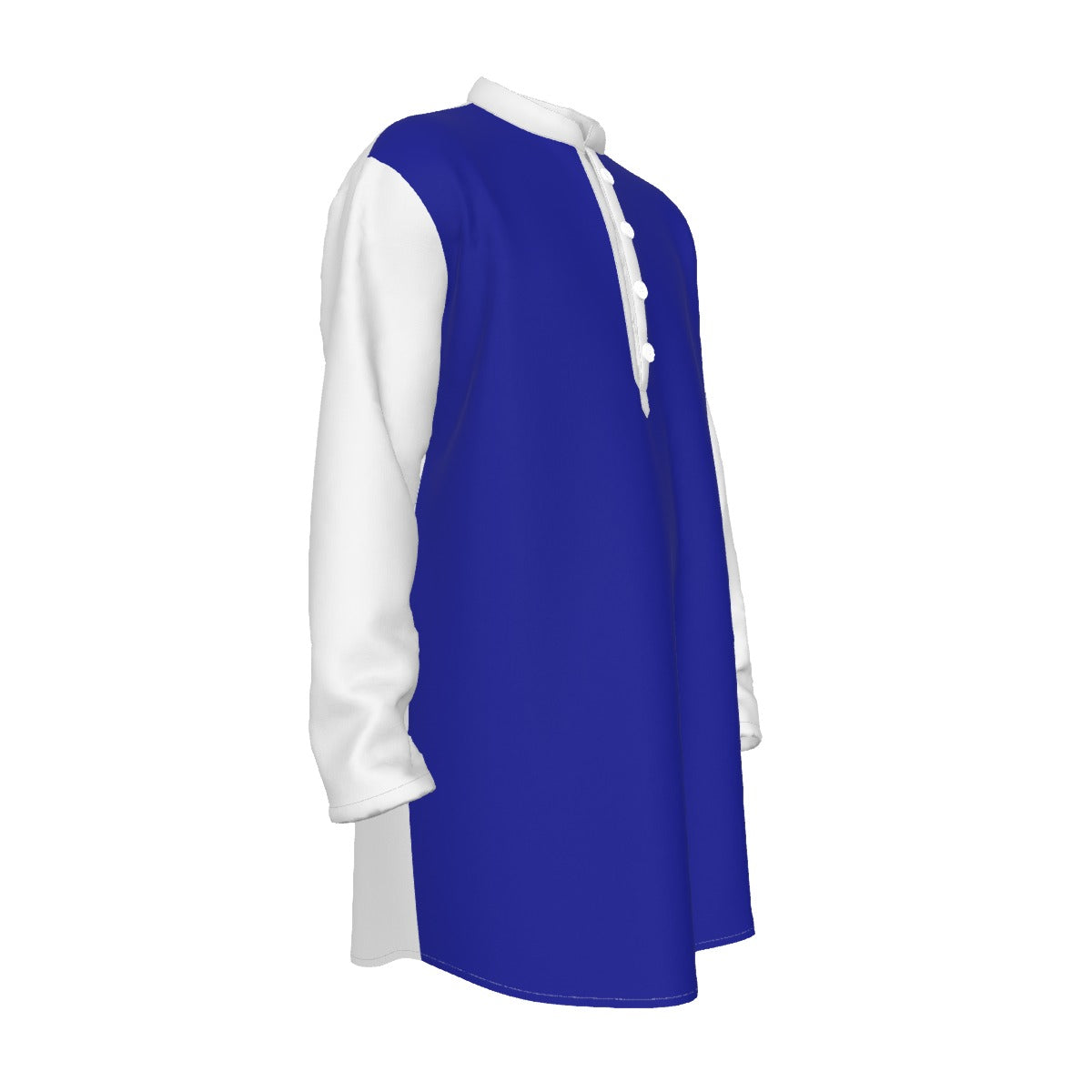 Men's Preacher Collar Long Shirt