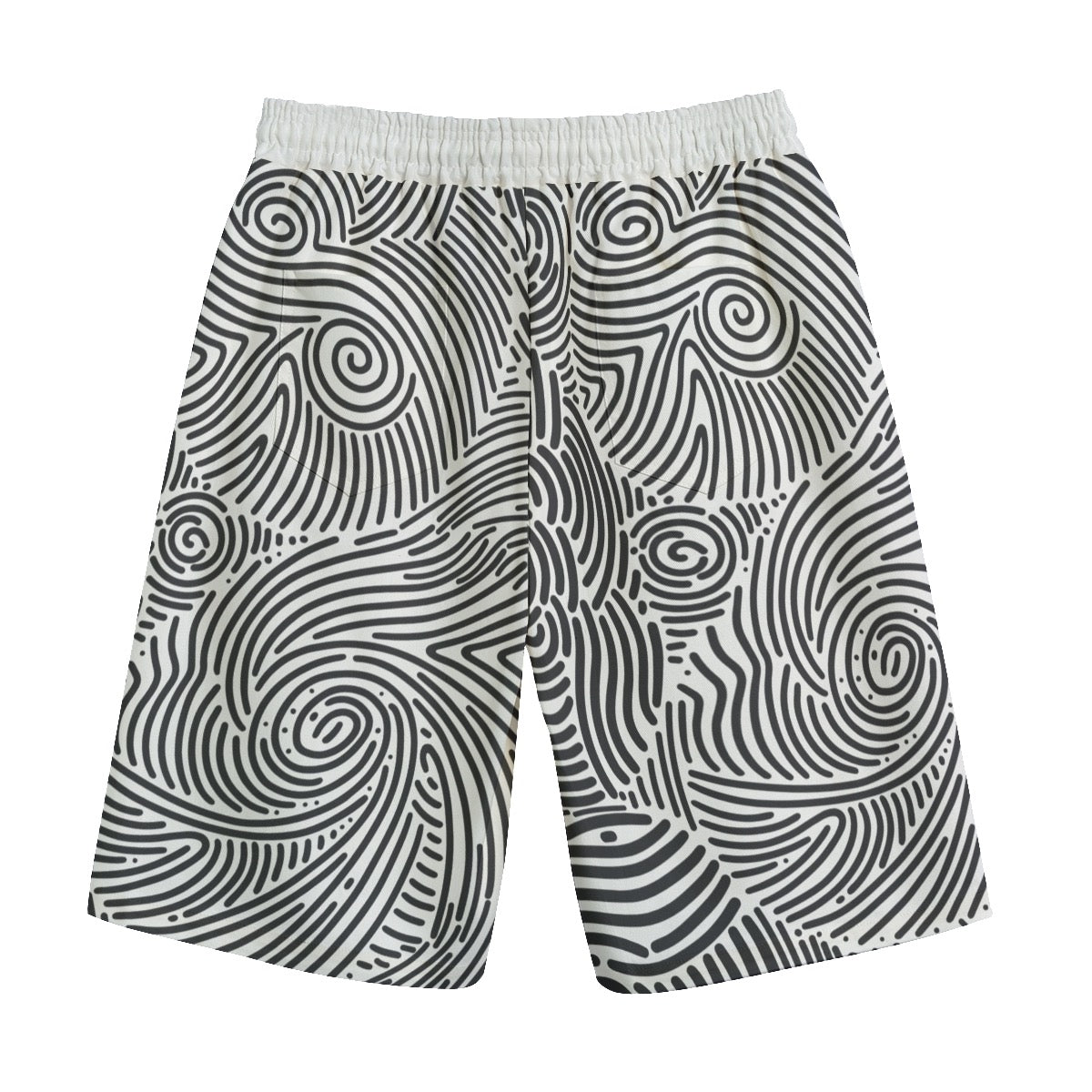 Unisex Straight Maze Print Short
