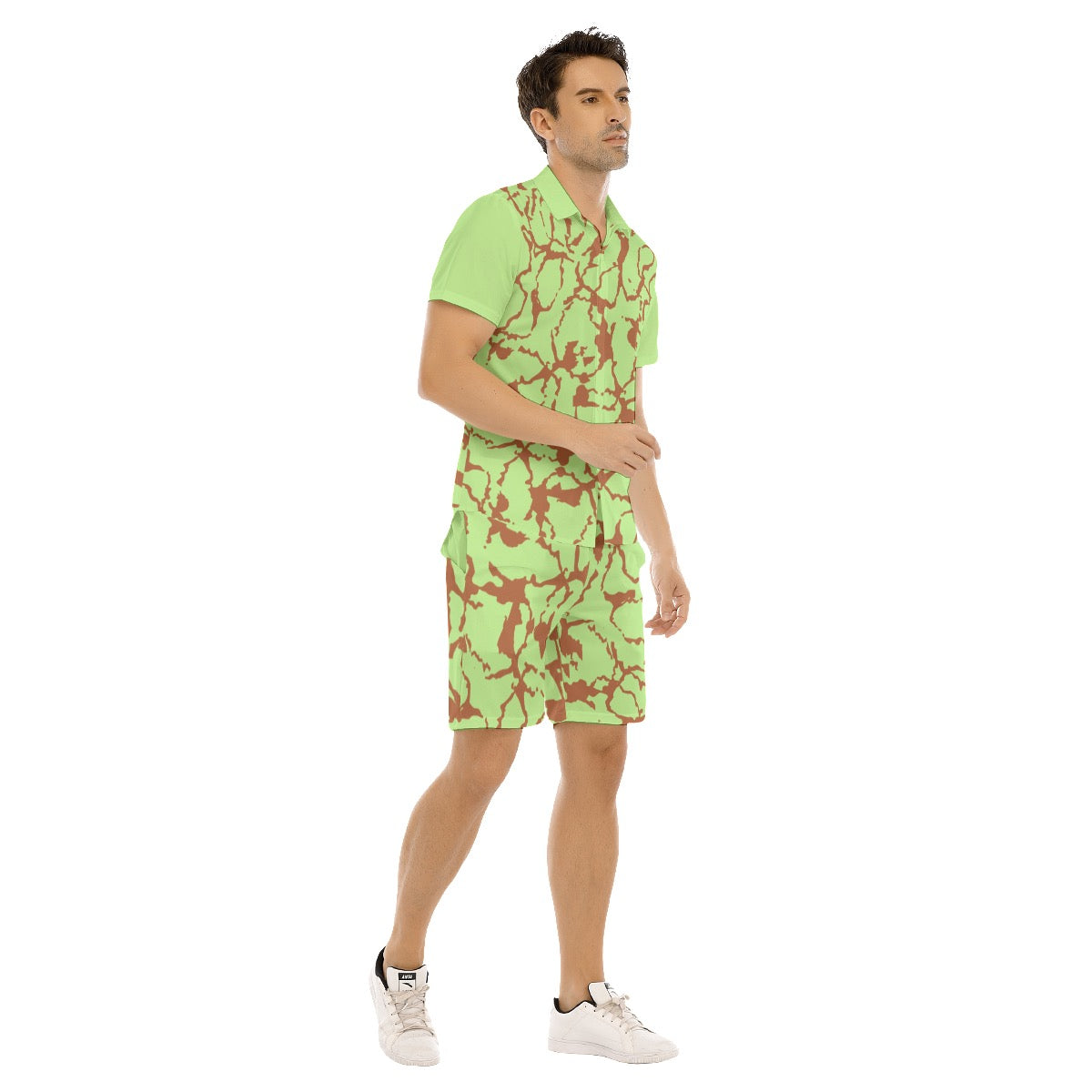 Men's Short Sleeve Bright Shirt Set