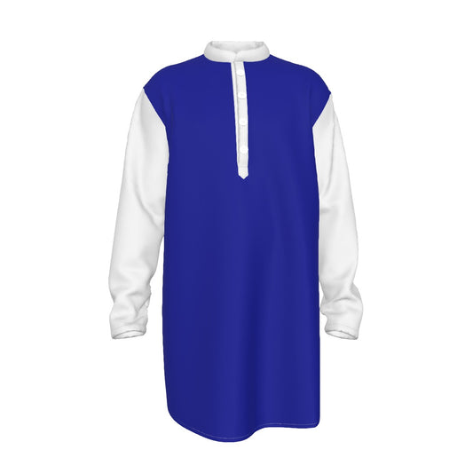 Men's Preacher Collar Long Shirt
