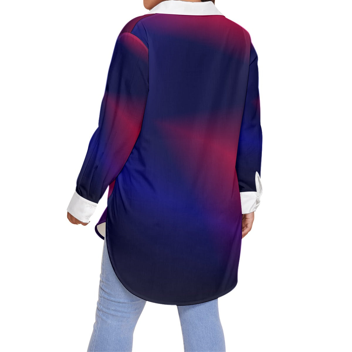 Inspire Women's Shirt With Long Sleeve(Plus Size)
