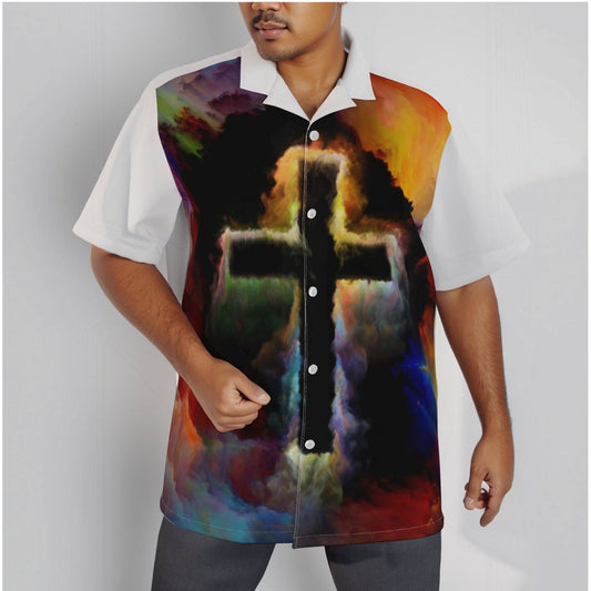 He's Able - Men's Hawaiian Shirt With Button Closure