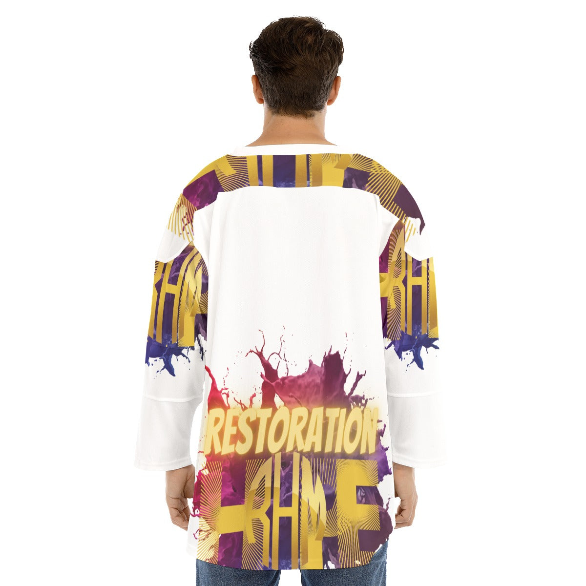 Restoration Hope Print Men's Hockey Jersey