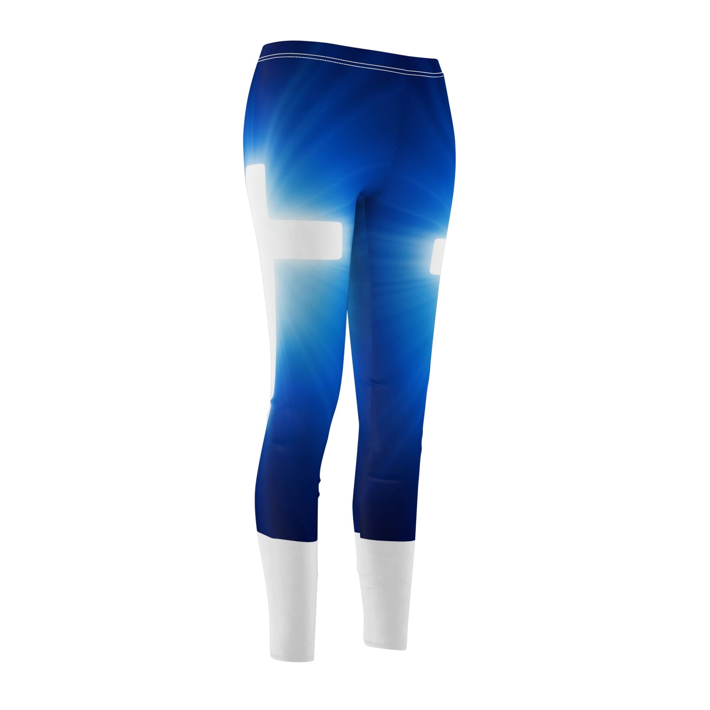 Women's Cross Cut & Sew Casual Leggings (AOP)