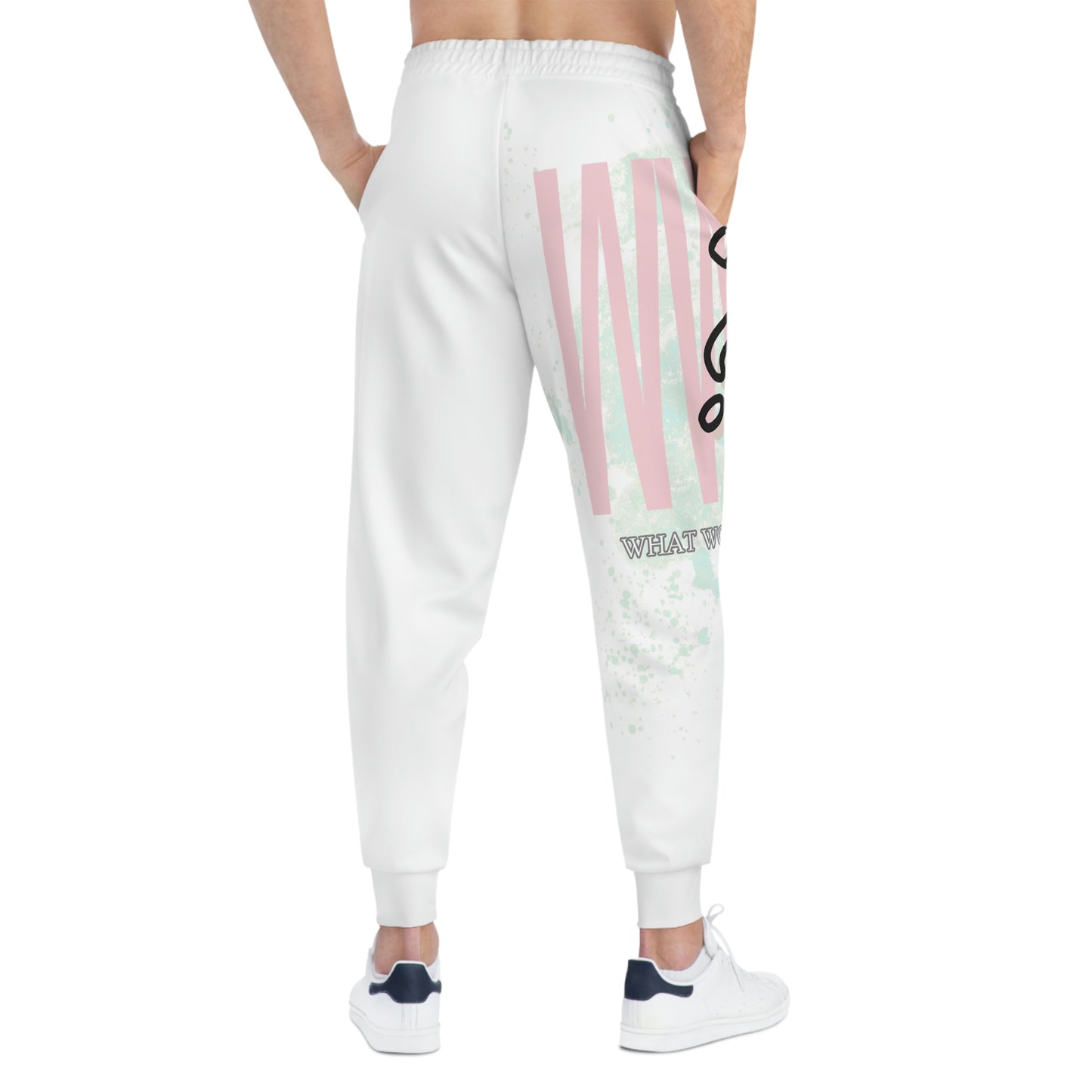 Women's Athletic WWJD Joggers (AOP)